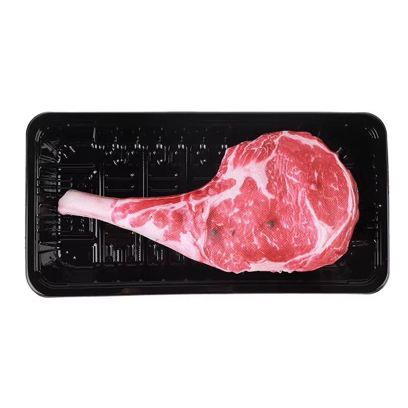 Simulation Steak Pet Chew Sound Dog Toy for Dogs Bite Resistant Squeaky Puppy Cat Toys Pets Products Honden Speelgoed