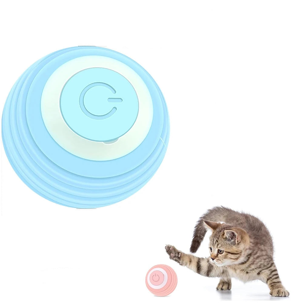 Cat Interactive Ball Electric Automatic Rolling Ball Smart Toys for Cats Smart Cat Toy Rotating Ball Cat Game Accessories